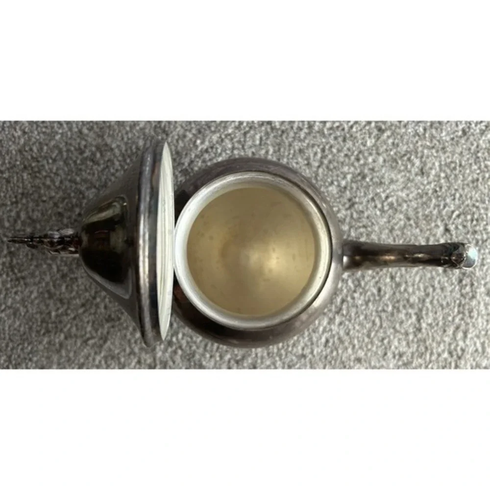 Antique Birmingham‎ Silver Footed Coffee/Teapot BSC & Creamer Pitcher Collector
